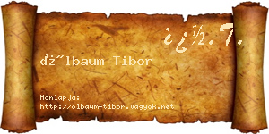 Ölbaum Tibor névjegykártya